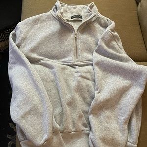 Brandy Melville sweatshirt, half zip, gray